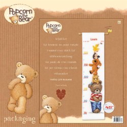 Broderipakning - hjdemler - Popcorn og venner