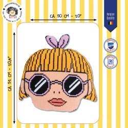 Broderipakning - pude - Sjov hoved-pude...