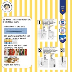 Broderipakning - pude - Sjov hoved-pude...