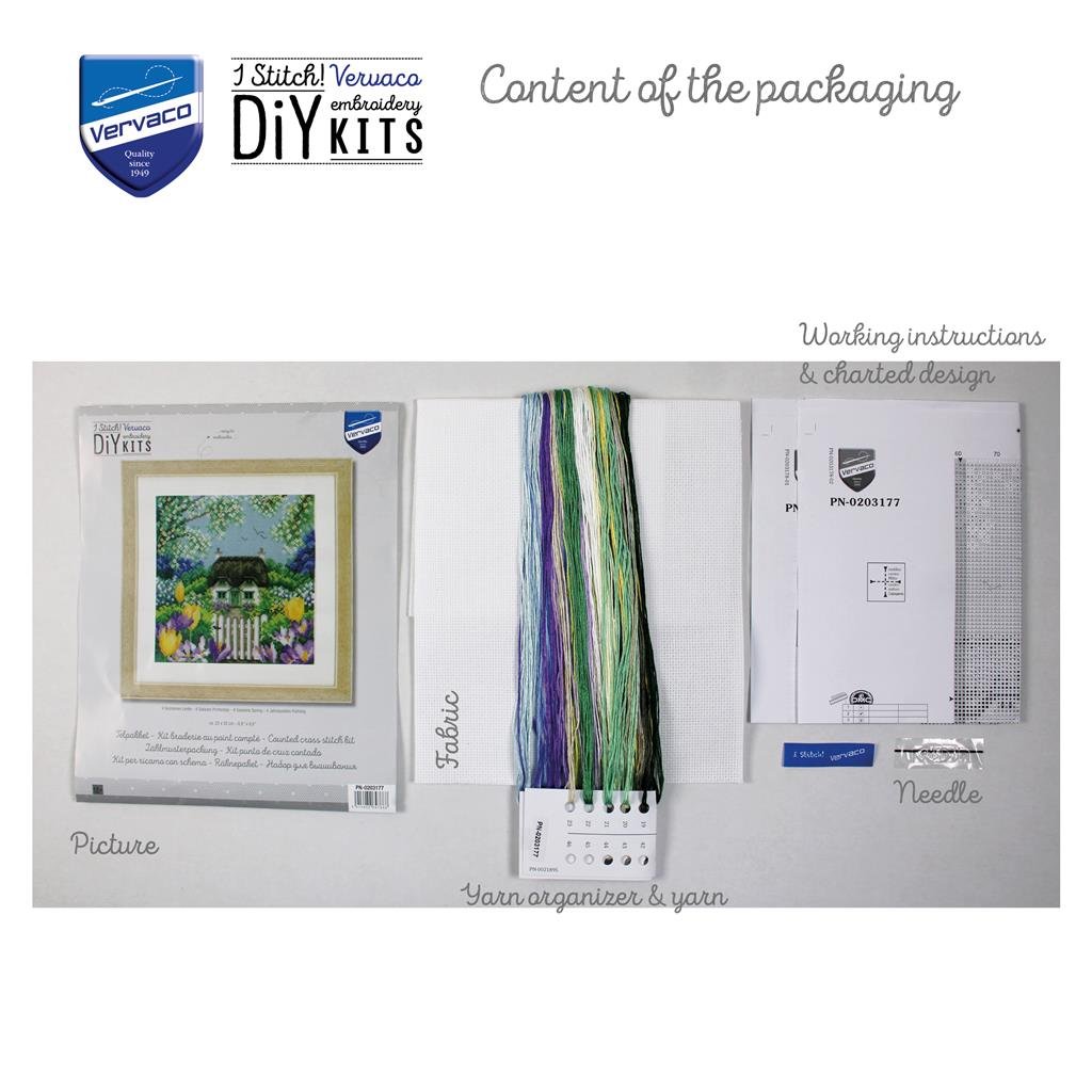 Broderipakning - De 4 rstider - Forr