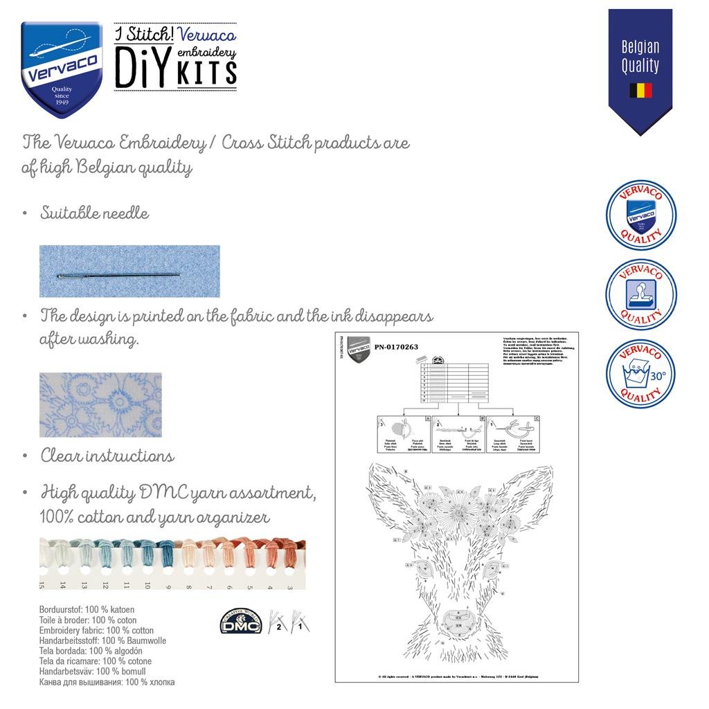 Broderipakning - D�kserviet 2 stk - Crazy Chickens