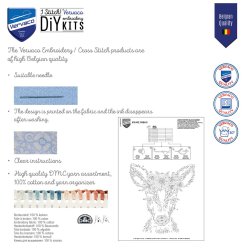 Broderipakning - D�kserviet 2 stk - Crazy Chickens