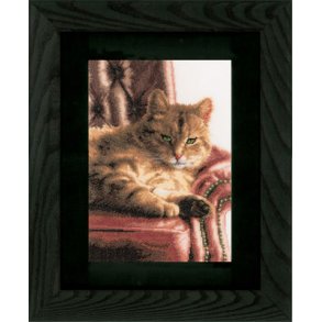 Broderipakning - Afslappet kat