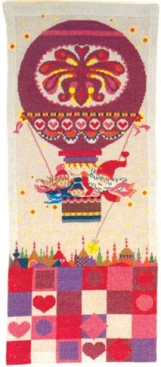 Broderipakning - Julekalender - Richard Brenderup - Ballonfart